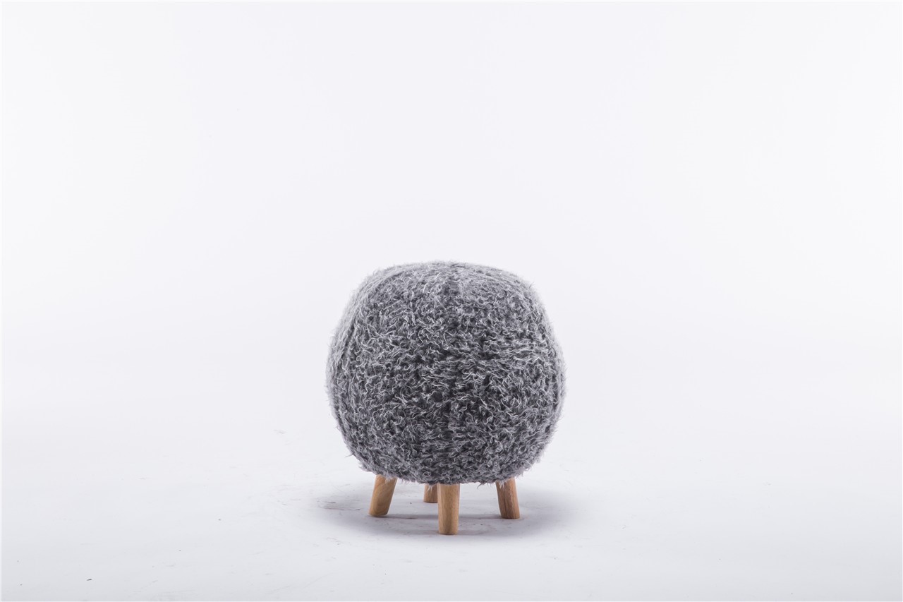 Gray ball stool