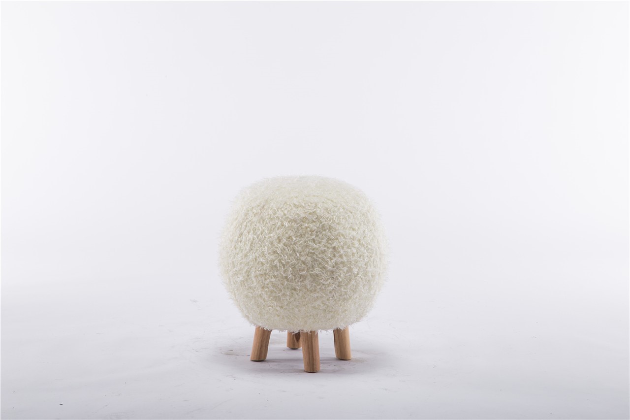 White ball stool